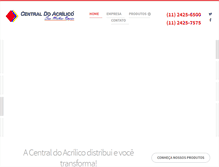 Tablet Screenshot of centraldoacrilico.com.br